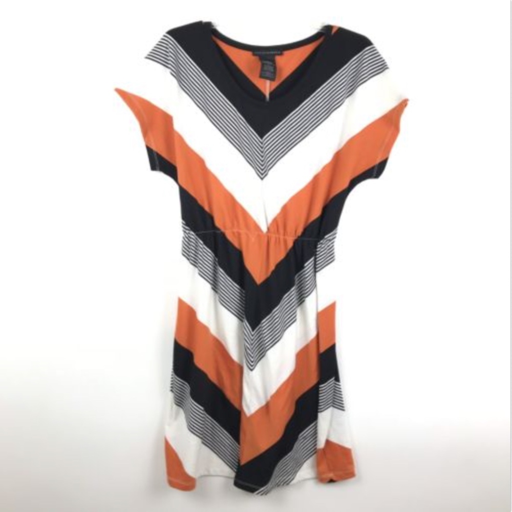 Grace Elements Fall Colored V-Neck Midi Dress